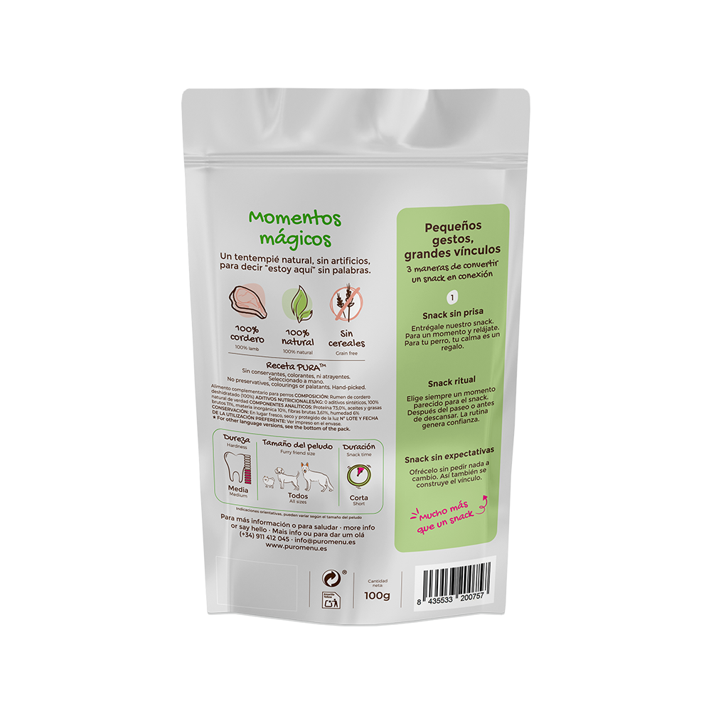 Barritas de Cordero, 100g