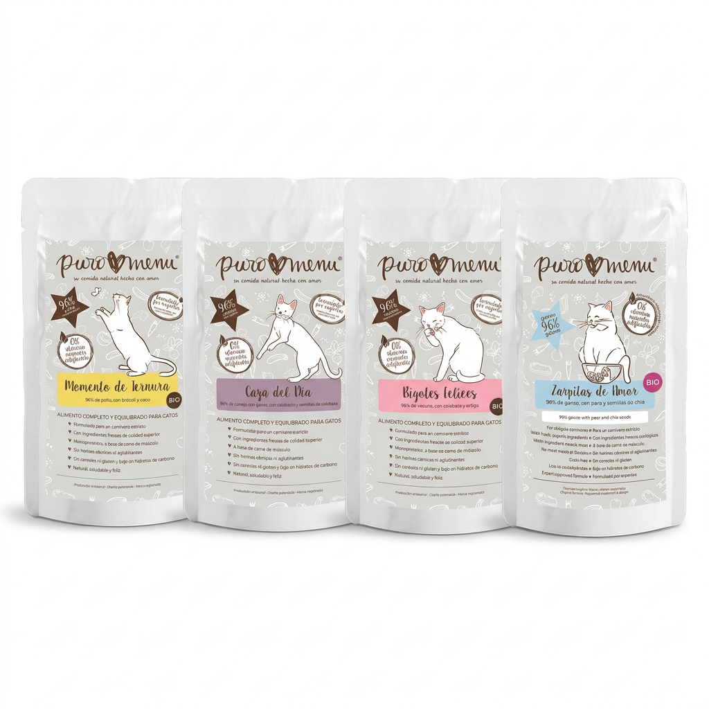 Pack 4 sobres para gatos (4x100g)