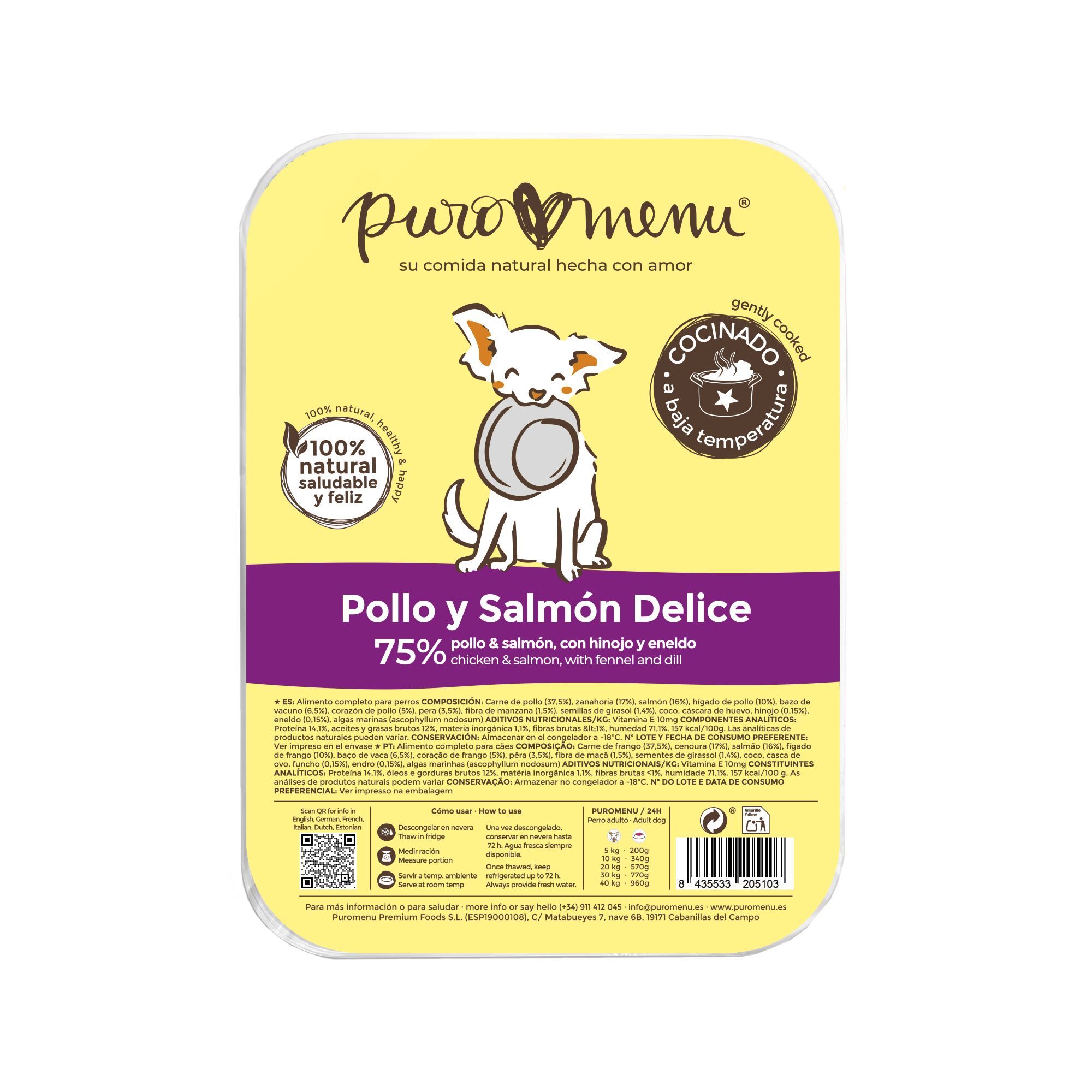 Menú Pollo y Salmón Delice