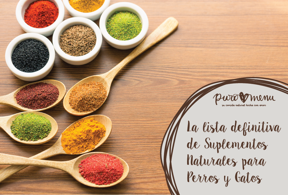 La Lista Definitiva de Suplementos Naturales para Perros y Gatos