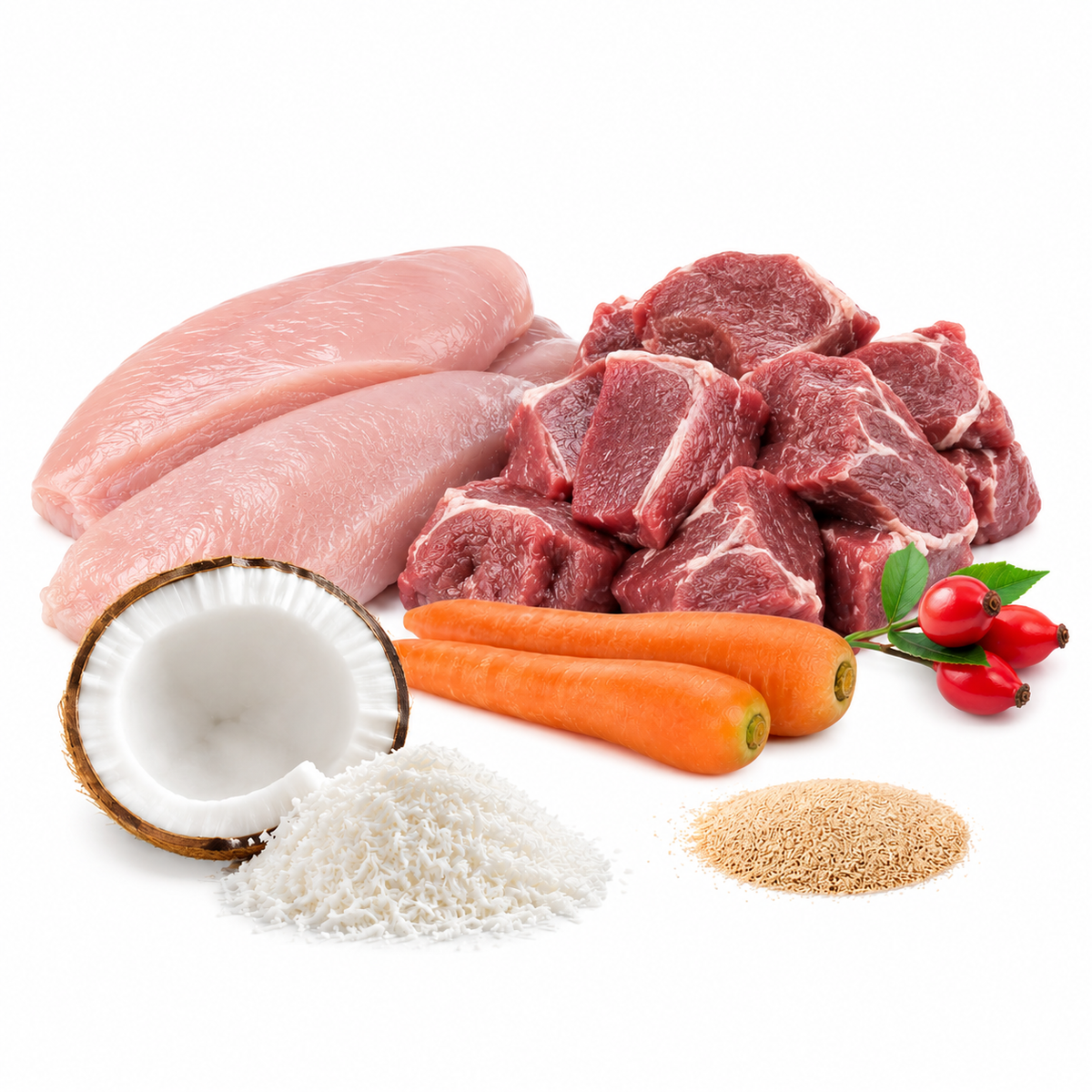 Menú Lluvia de Miaus (Pavo y Cordero) - 800g (16 x 50g), medallones () en Puro Menu