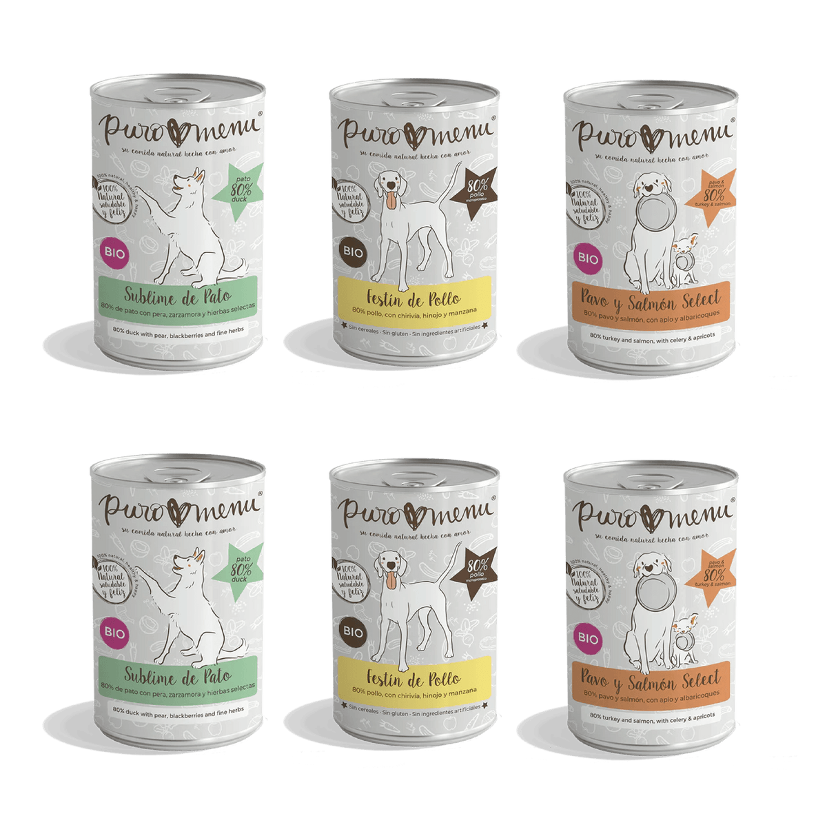 Pack degustación para perros (6x400g)