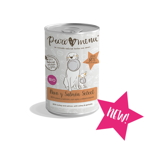 Menú Pavo y Salmón Select BIO