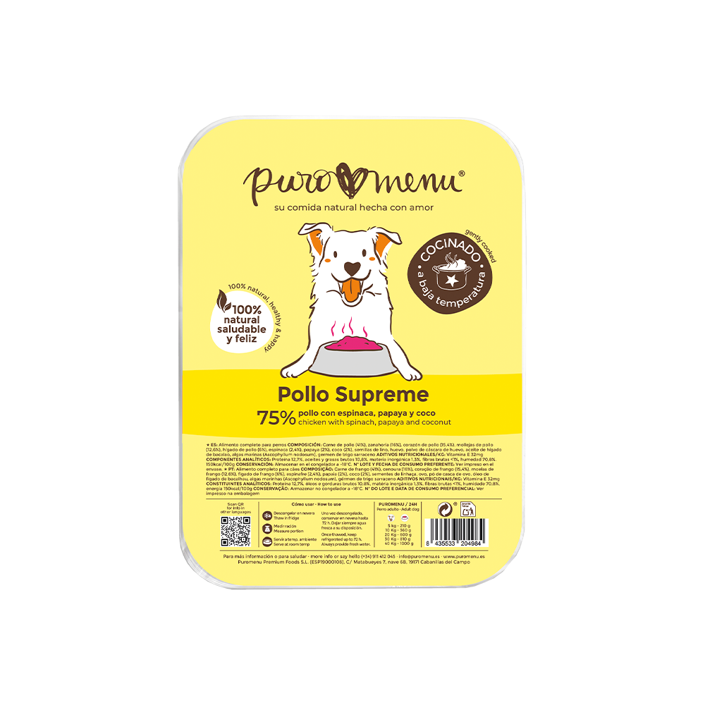 Menú Pollo Suprême