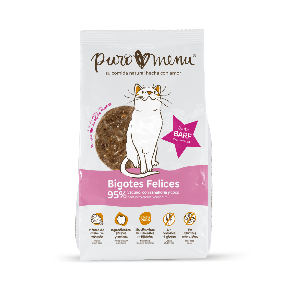 Menú Bigotes Felices (Vacuno)