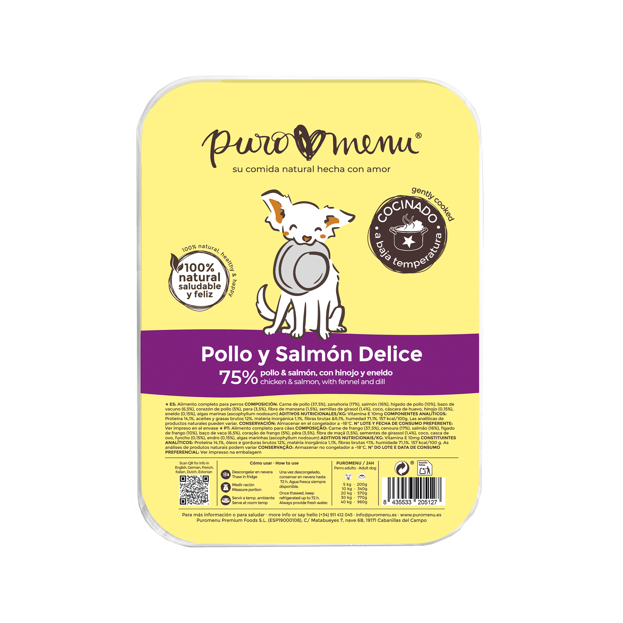 Menú Pollo y Salmón Delice