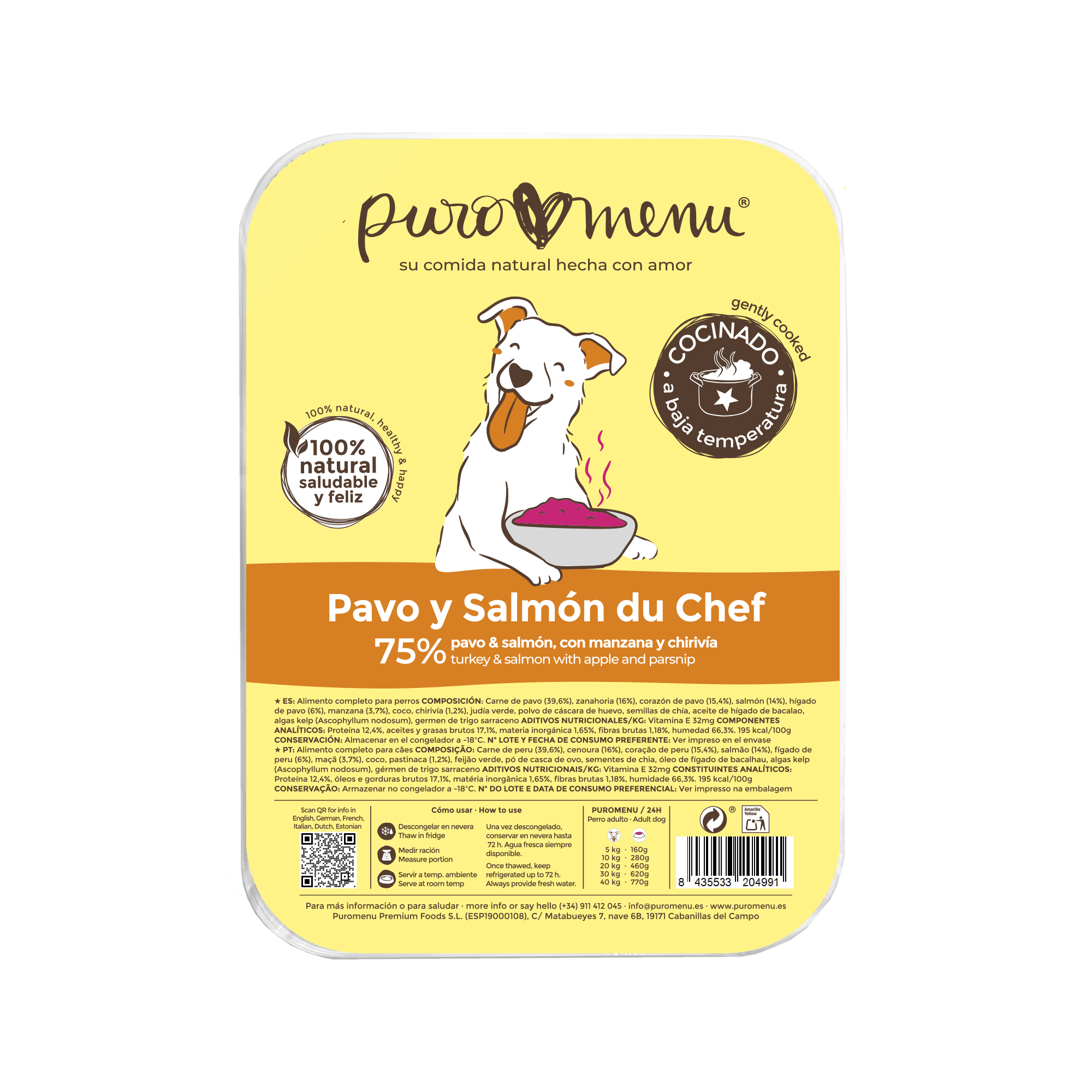 Menú Pavo y Salmón du Chef